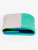 Nellie Heavyweight Scarf - Blue/Green, Colour Block - Hauslife