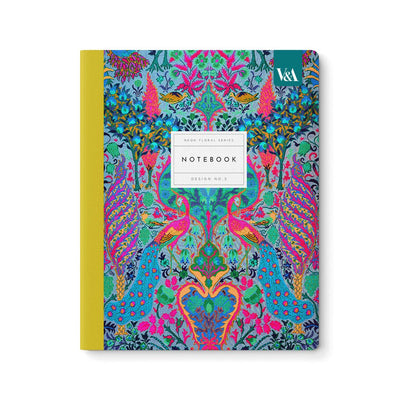 Neon Floral Peacock Premium Exercise Book - Hauslife