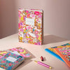 Neon Floral Premium Paperback Notebook (A5) (12538) - Hauslife