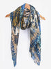 Niomi Lightweight Scarf - Blue, Painted Floral - Hauslife