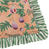 Okara Leopard And Fig Printed Ruffle Cushion - Hauslife