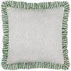 Okara Leopard And Fig Printed Ruffle Cushion - Hauslife