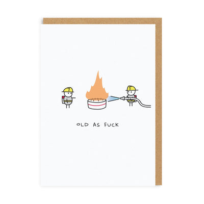 Old As Fuck Birthday Card - Hauslife