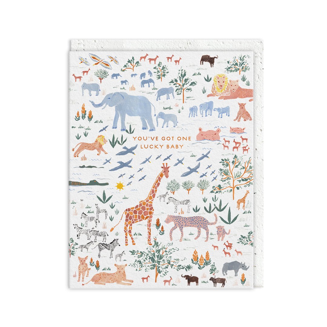 One Lucky Baby Greeting Card - Hauslife