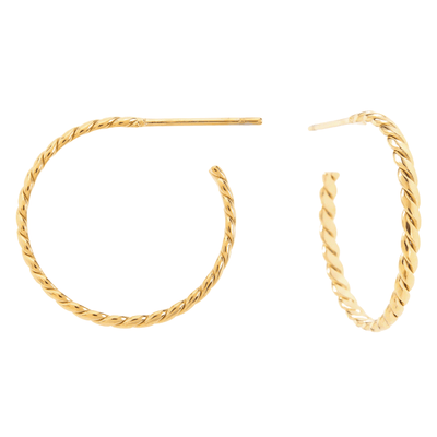 Open Twisted Hoop Earrings - Hauslife