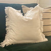 Organic Linen Frayed Cushions - Hauslife
