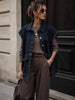 Oversized sleeveless denim jacket – raw denim - Hauslife