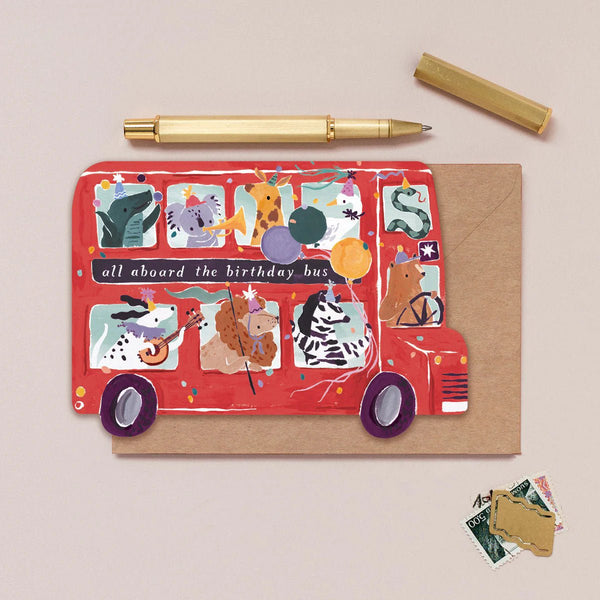 Party Bus Birthday Card - Hauslife