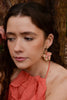 Peach Beaded Flower Earrings - Hauslife