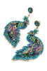 Peacock Beaded Earrings - Hauslife