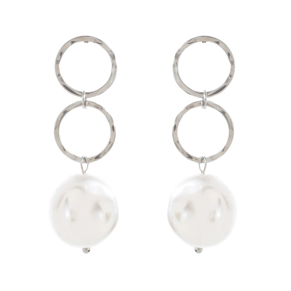 Peal Circle Drop Earrings - Hauslife