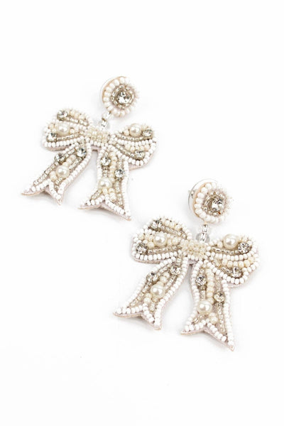 Pearl Bow Earrings - Hauslife