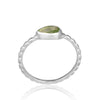 Peridot Twisted Silver Ring - Hauslife