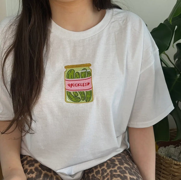 Pickle Jar Embroidered T-shirt - Hauslife