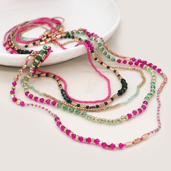 Pink and Aqua Necklace - Hauslife