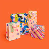 Pink And Orange Stripe Small Gift Bag - Hauslife