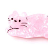 Pink Leaping Cat Claw Clip - Hauslife