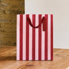 Pink & Red Striped Small Gift Bag - Hauslife