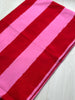 Pink Stripe Handblock Tablecloth - Hauslife