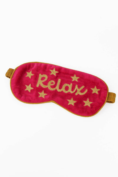 Pink Velvet 'Relax' Eye Mask - Hauslife