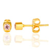 Pink Zirconia Gold Studs - Hauslife