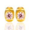 Pink Zirconia Gold Studs - Hauslife