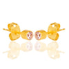 Pink Zirconia Gold Studs - Hauslife