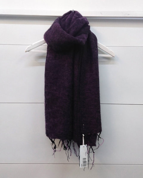 Plain Colour Wool Tassel Scarf - Hauslife