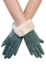 Plain Soft Faux Fur Touchscreen Gloves - Hauslife
