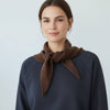 Plain Wool Blend Triangle Neck Scarf - Hauslife