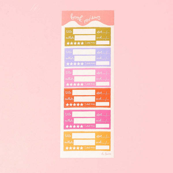 Planner Stickers - Book Reviews - Hauslife