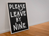 Please Leave by Nine Print - Hauslife