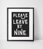 Please Leave by Nine Print - Hauslife