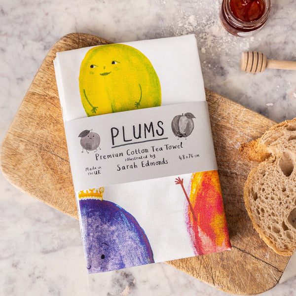 Plums Cotton Tea Towel - Hauslife