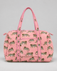 Quilted Cotton Duffle Bag - Pink Tigers - Hauslife