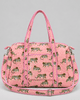 Quilted Cotton Duffle Bag - Pink Tigers - Hauslife