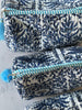 Quilted Cotton Washbag - Blue Chinoise - Hauslife