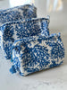 Quilted Cotton Washbag - Blue Coral - Hauslife