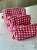 Quilted Cotton Washbag - Pink Gingham - Hauslife