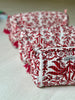 Quilted Cotton Washbag - Scarlet Floral - Hauslife