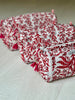 Quilted Cotton Washbag - Scarlet Floral - Hauslife