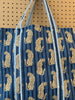 Quilted Weekender Bag - Blue Cheetah - Hauslife