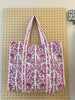 Quilted Weekender Bag - Pink Floral - Hauslife