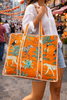 Quilted Weekender & Overnight Bag – Orange Jungle - Hauslife