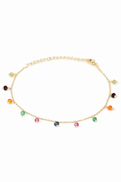 Rainbow Beaded Charm Bracelet - Hauslife