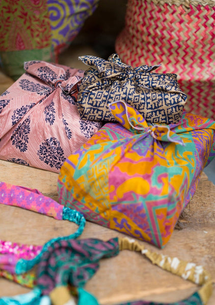 Recycled Sari Gift Wrap - Hauslife