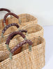 Reed Basket with Leather Handle - Hauslife