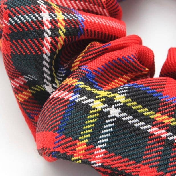 Regular - Red Check Scrunche. Dia.11cm - Hauslife