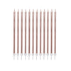 Rose Gold Tall Skinny Wax Candles 12 Pack - Hauslife
