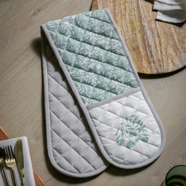 Sage Floral Oven Glove - Hauslife